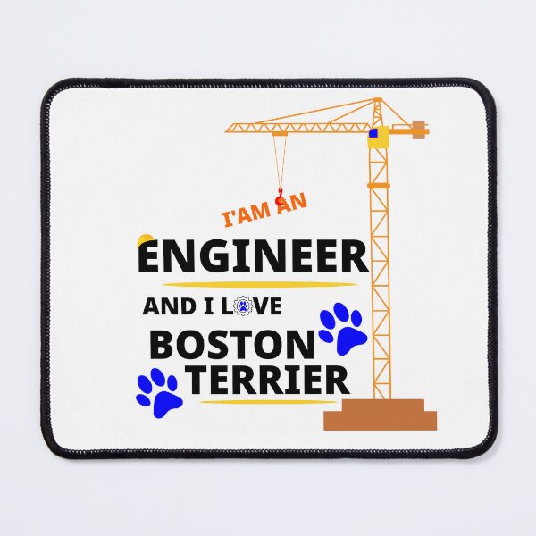 Item preview, i am a engineer and i love  Boston Terrier designed and sold by Jadir.