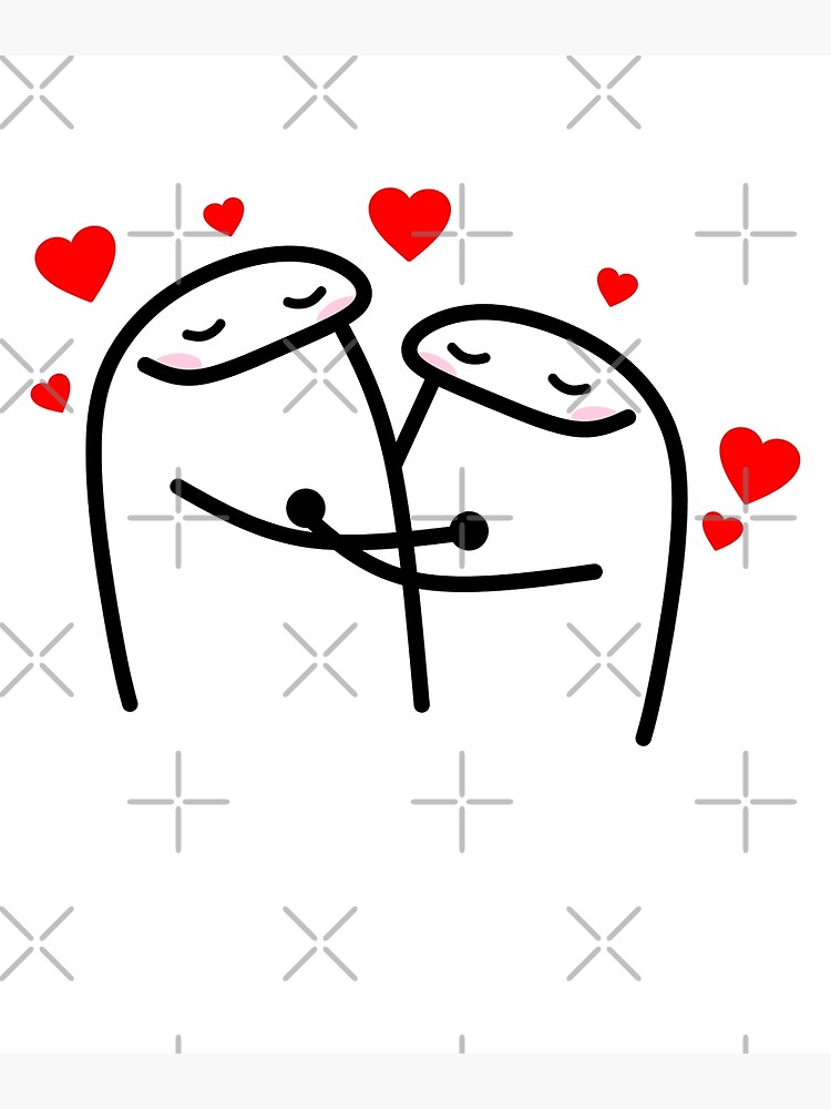 Flork Love Hug Meme Stickers Poster For Sale By ChStockOfficial Redbubble