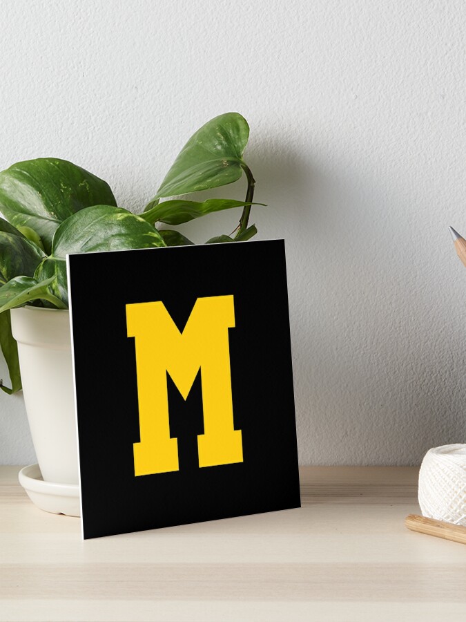 Baseball Letter M - Sports Monogram Alphabet Art Print for Sale