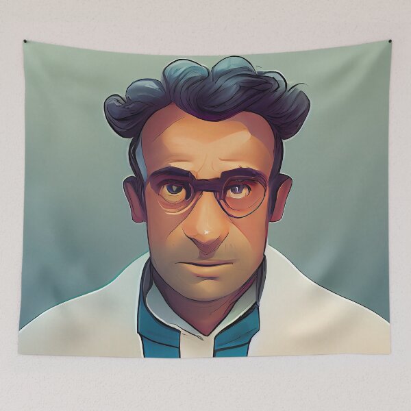 Item preview, Male scientist | Comics Style designed and sold by ComicsFactory.