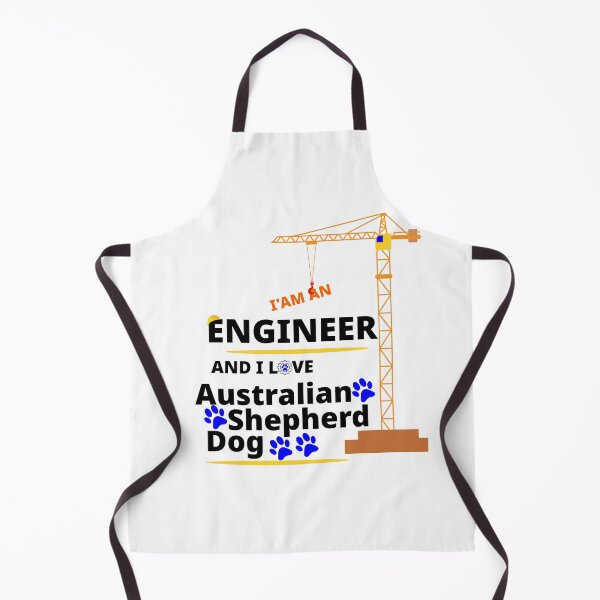 Item preview, i am a engineer and i love Australian Shepherd dog designed and sold by Jadir.