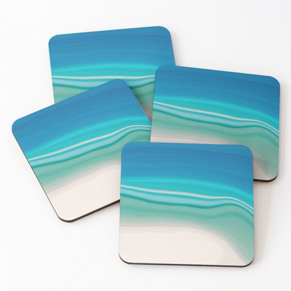 Item preview, Ocean blue sea liquid art  designed and sold by Emotionville.