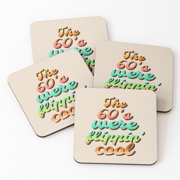 Item preview, The 60's Were Flippin' Cool, Retro Style Design designed and sold by TrulyEpoque.