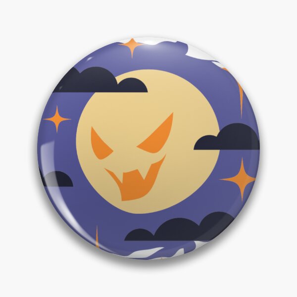 Artikelvorschau, Gruseliges Mond-Halloween-Muster entworfen und verkauft von Yuridika.