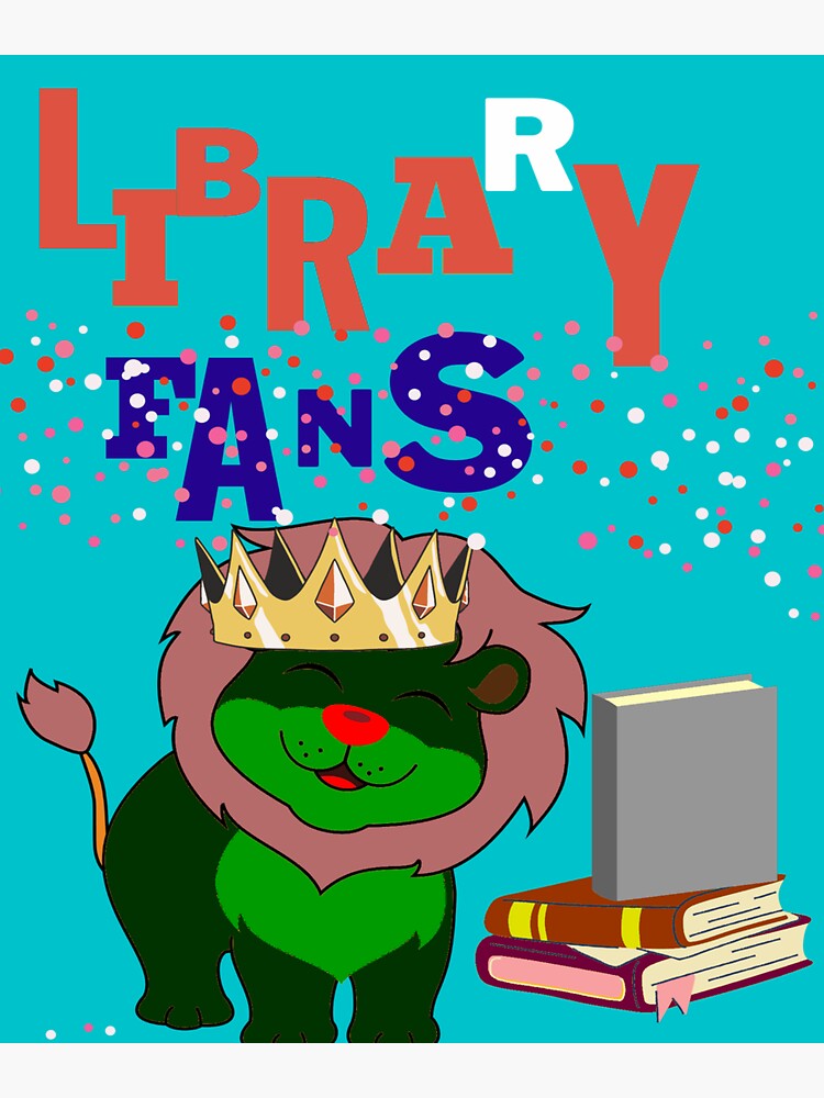 "For Kids LIBRARY FANS " Sticker for Sale by ARTQuin Redbubble