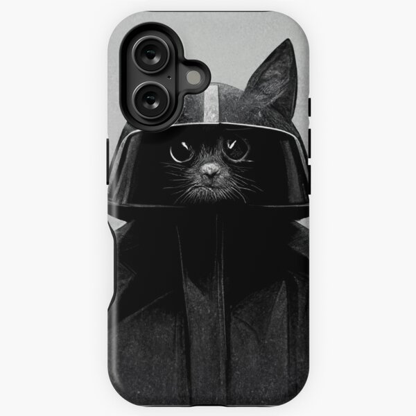 Vista previa del artículo con la obra «Gato Darth Vader», diseñado y vendido por Rochho.