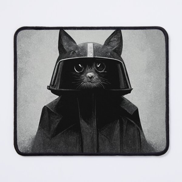 Vista previa del artículo con la obra «Gato Darth Vader», diseñado y vendido por Rochho.