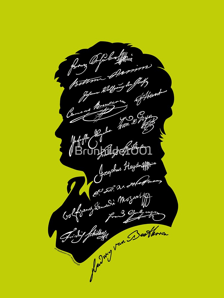 Thumbnail 3 von 3, Sticker, Ludwig van Beethoven > friends & associated characters - Mind Cloud < No. 20 ©-edition designt und verkauft von Brunhilde1001.