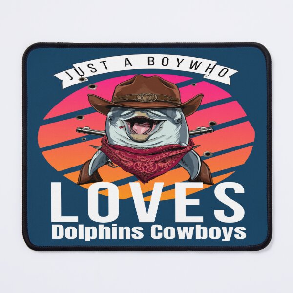 Item preview, Just A Boy Who Loves Dolphins Cowbows designed and sold by OMG Outfits .