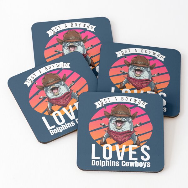 Item preview, Just A Boy Who Loves Dolphins Cowbows designed and sold by OMG Outfits .