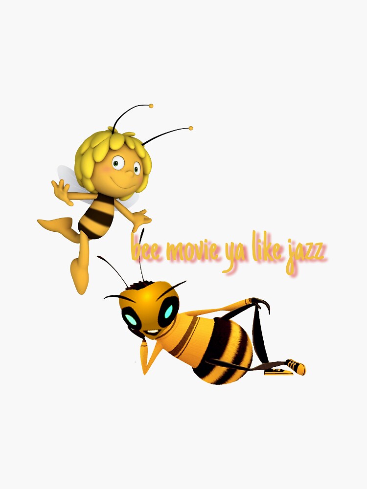 "bee movie ya like jazz" Sticker for Sale by FIXMART | Redbubble