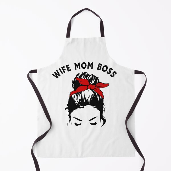 Item preview, Wife Mom Boss Messy Bun Re Scarf Graphic Design designed and sold by adriana-holmes.