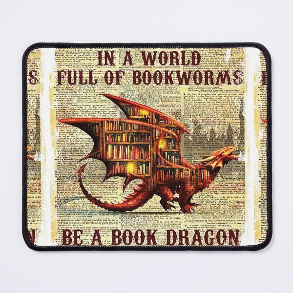 In A World Of Bookworms Be A Book Dragon DNRZ100723684 Zip Around Leat -  The Note Bags