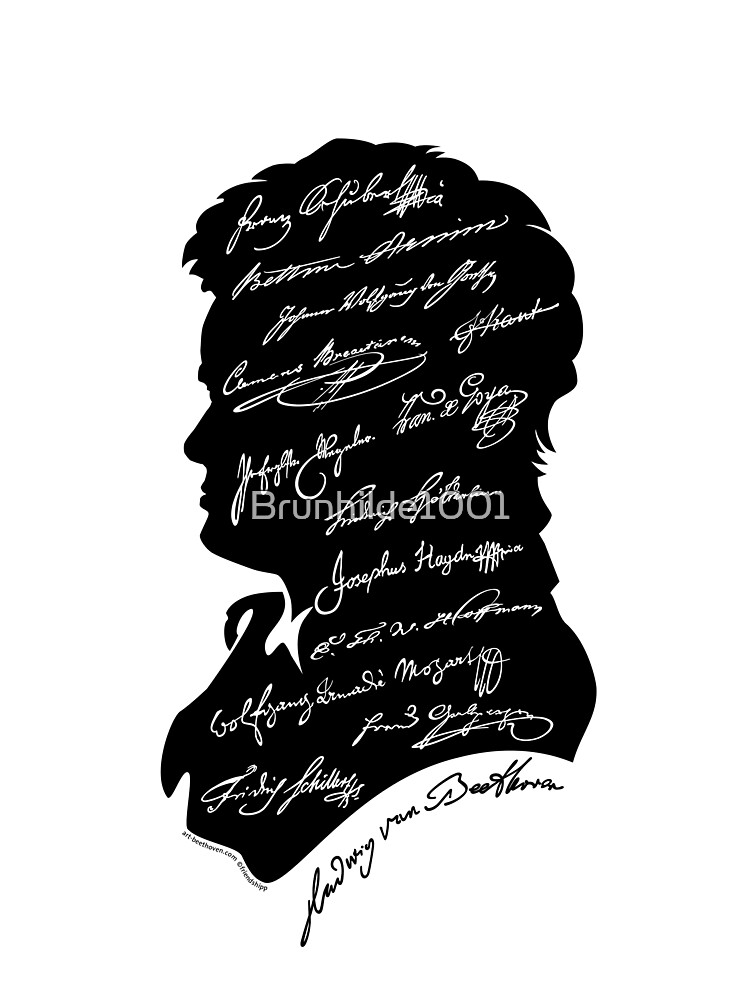 Thumbnail 3 von 3, Sticker, Ludwig van Beethoven > friends & associated characters - Mind Cloud < No. 31 ©-edition designt und verkauft von Brunhilde1001.