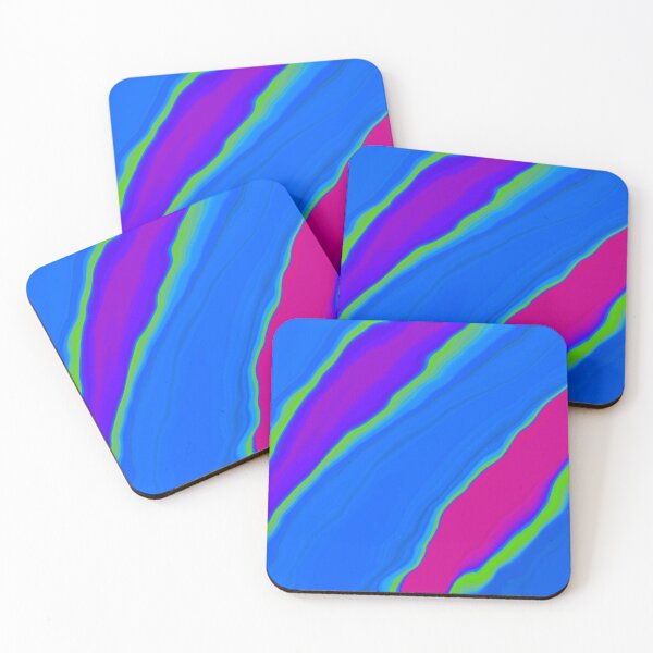 Item preview, Colorful blue liquid art designed and sold by Emotionville.