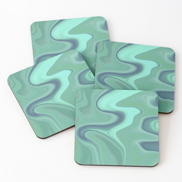 Item preview, Green liquid marbled designed and sold by Emotionville.