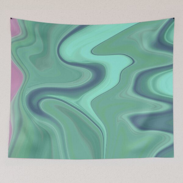Item preview, Green liquid marbled designed and sold by Emotionville.