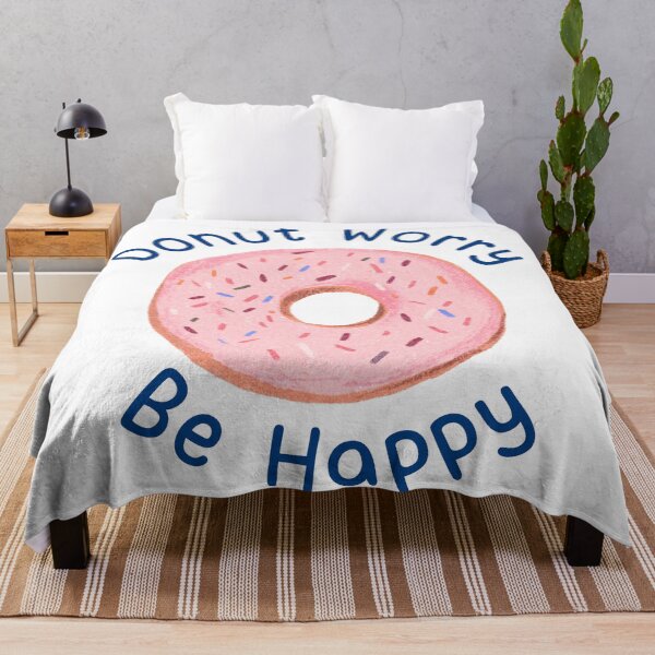 Item preview, DONUT WORRY BE HAPPY designed and sold by DesignAndTales.