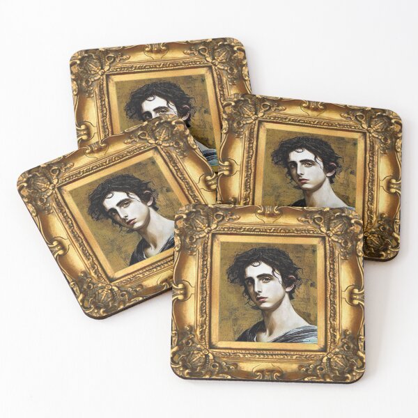 Item preview, Portrait of Timothée Oil Painting In Frame designed and sold by SubtleSplit.