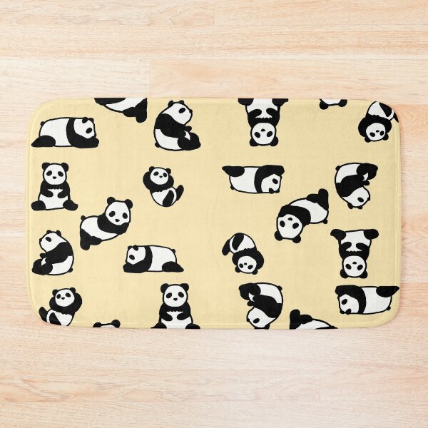 Item preview, Cute panda pattern,Light yellow background designed and sold by zzzozzo.