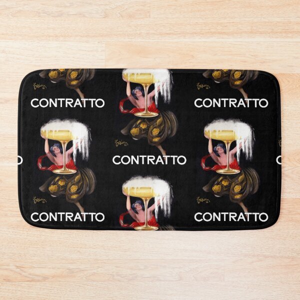 Item preview, Leonetto Cappiello Contratto Sparkling Wine 1922 Vintage Italian Fortified Spirit Drink Ad Italy Bottle designed and sold by TeeARTHY.