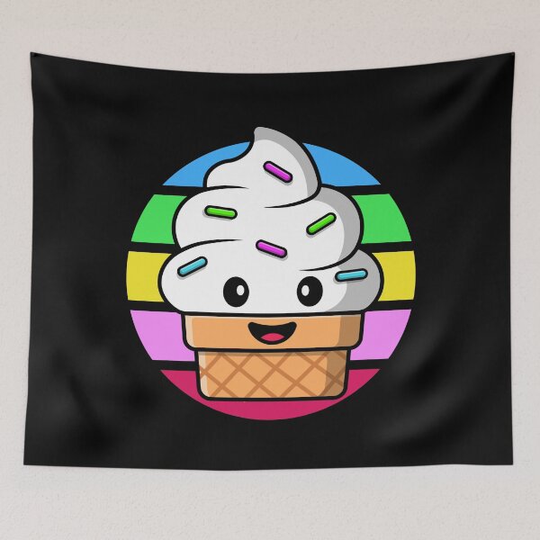 Item preview, Sweet kawaii soft ice cream with sprinkles designed and sold by Rev-Style.