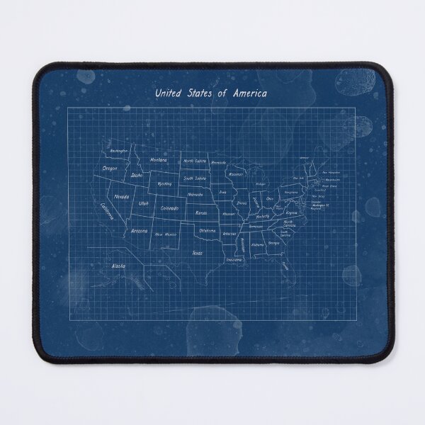 Item preview, United States - Blueprint Map designed and sold by MovieSetStories.