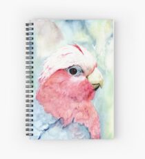 Australian Galah Cockatoo Watercolour Painting Spiral Notebook