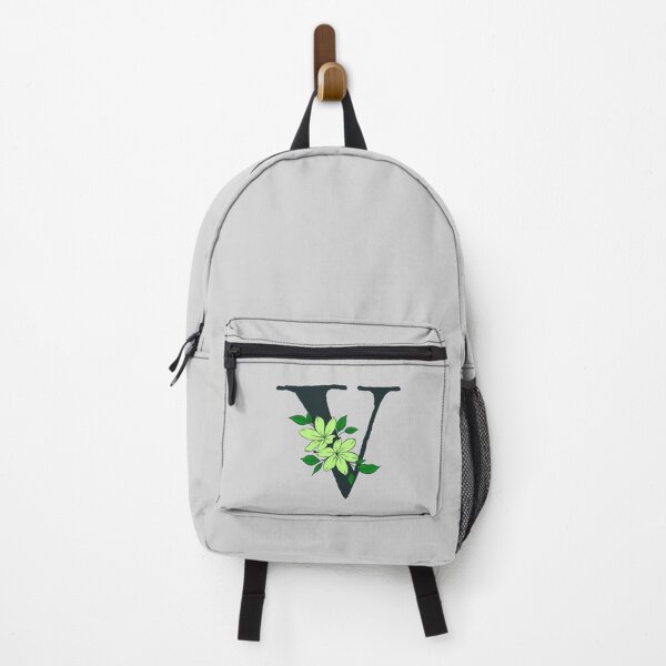 Item preview, Green floral V monogram designed and sold by Coffee Lifestyle.