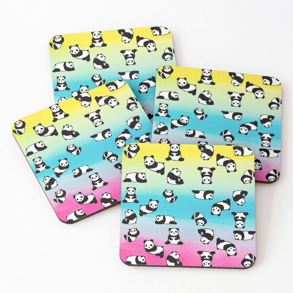 Item preview, Cute panda pattern,rainbow background designed and sold by zzzozzo.