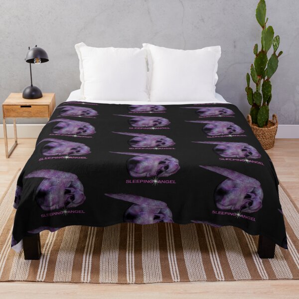 Item preview, Be Protected Stardust Black Winged Dog Sleeping Dog Angel designed and sold by SpiritGifts.
