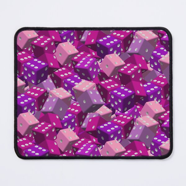 Item preview, Dice Pattern - Pink designed and sold by JoanNinjaHen.