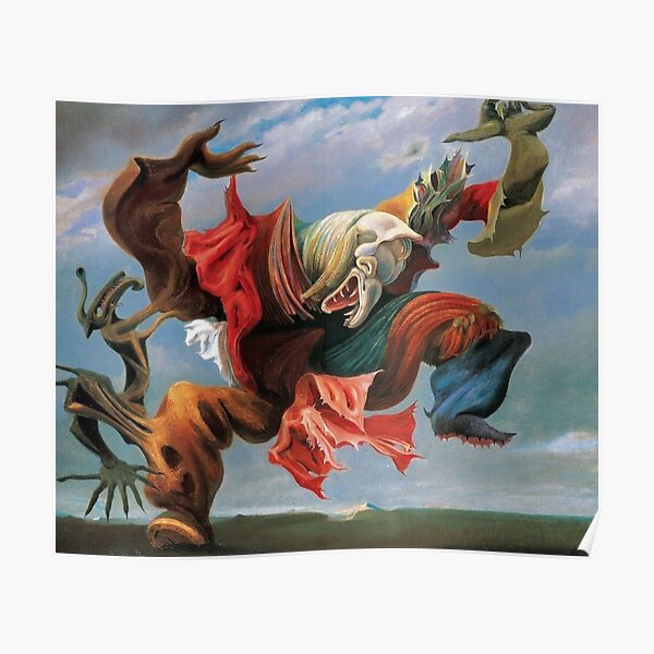 Max Ernst, Der Kaminengel (Der Triumph des Surrealismus) Poster