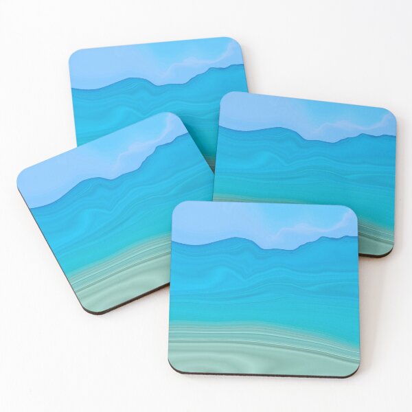 Item preview, Blue waves in the ocean  designed and sold by Emotionville.