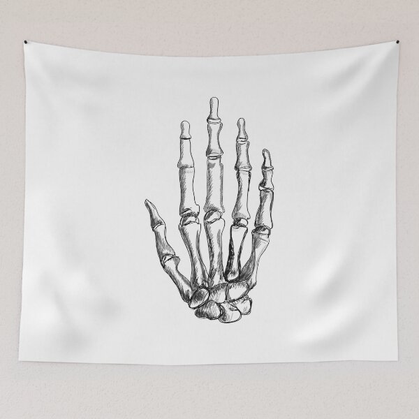 Item preview, hand skeleton sketch illustration | hand skeleton sketch t-shirt | Halloween hand  designed and sold by KARTICK DUTTA.