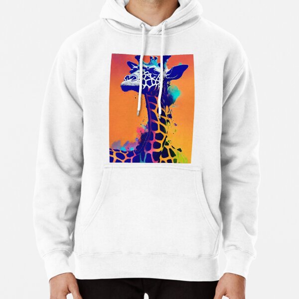 concept stunning giraffe portrait Pullover Hoodie