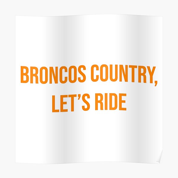 DNVR Broncos on X: 3⃣ NEW SHIRT ALERT 3⃣ Broncos Country, LET'S RIDE! Get  yours HERE 