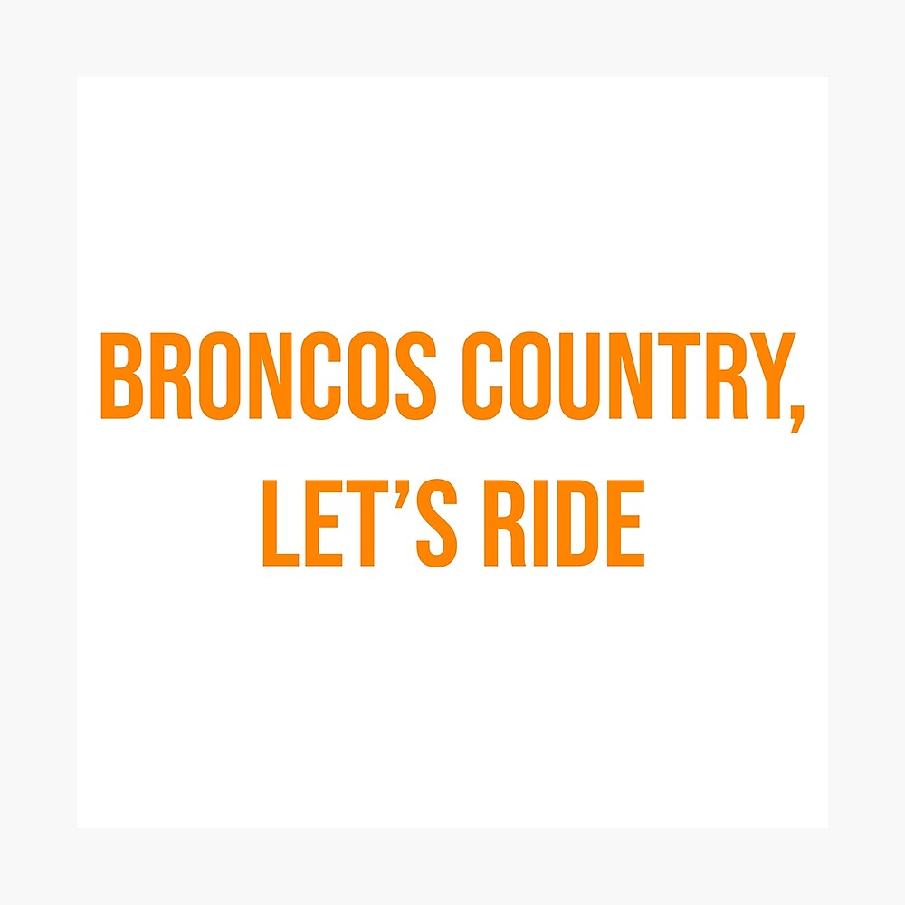 Denver Broncos - Football is BACK in Broncos Country. Let's Ride.