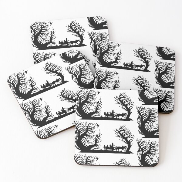 Item preview, Fairytale Germany Witch Forest Birds Ravens Papercut Silhouette Black designed and sold by G-M-Designs.