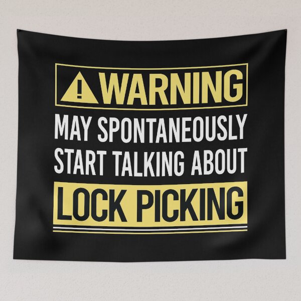 Item preview, Warning About Lock Picking Pick Picker Lockpicking Lockpick Lockpicker Locksmith Locksmithing designed and sold by WrightTrouble.