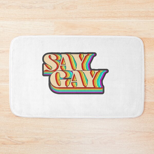 Item preview, Say Gay Pride LGBTQ Rainbow designed and sold by ONPINI.