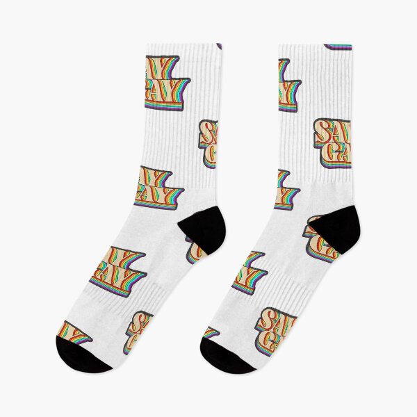 Item preview, Say Gay Pride LGBTQ Rainbow designed and sold by ONPINI.