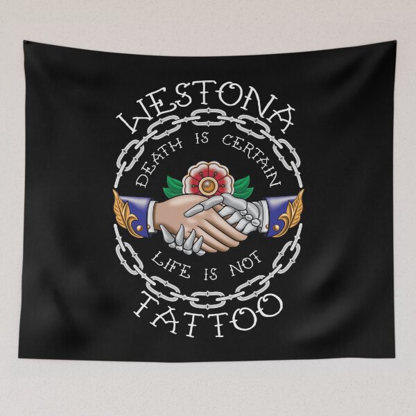 Item preview, Westona Hands on Black designed and sold by ScottyTattoo.