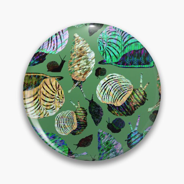 Item preview, Snail Pattern, Green designed and sold by SamohtCreates.