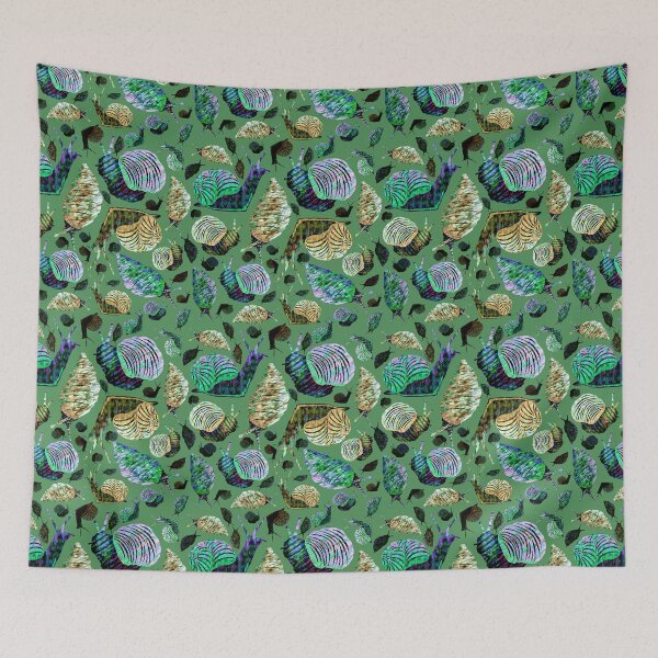 Item preview, Snail Pattern, Green designed and sold by SamohtCreates.