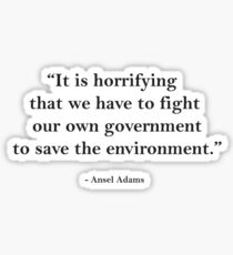Ansel Adams Quote 1 Sticker