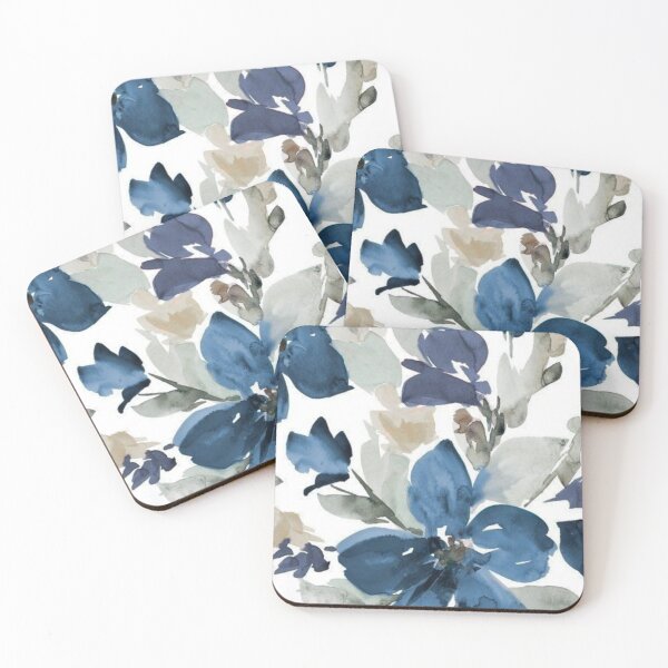 Item preview, Navy Blue Floral Bloom designed and sold by Harman83.