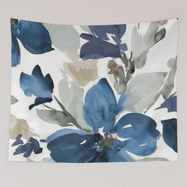 Item preview, Navy Blue Floral Bloom designed and sold by Harman83.