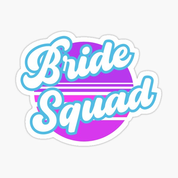 Item preview, Retro Bride Squad, Wedding Rehearsal, Brides Entourage designed and sold by DiensDesign.