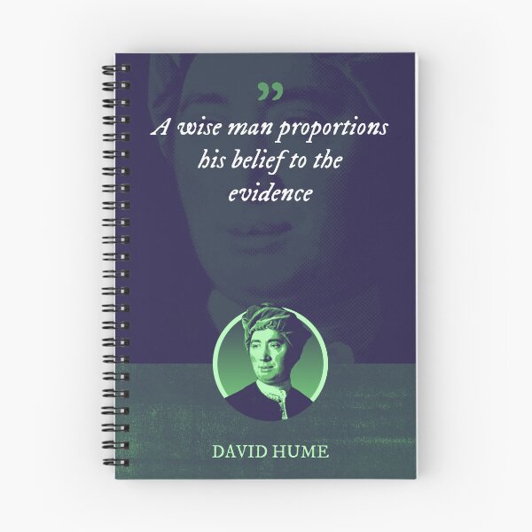 Artikelvorschau, David Hume - Ein weiser Mann richtet seinen Glauben nach den Beweisen aus entworfen und verkauft von Syahrasi.